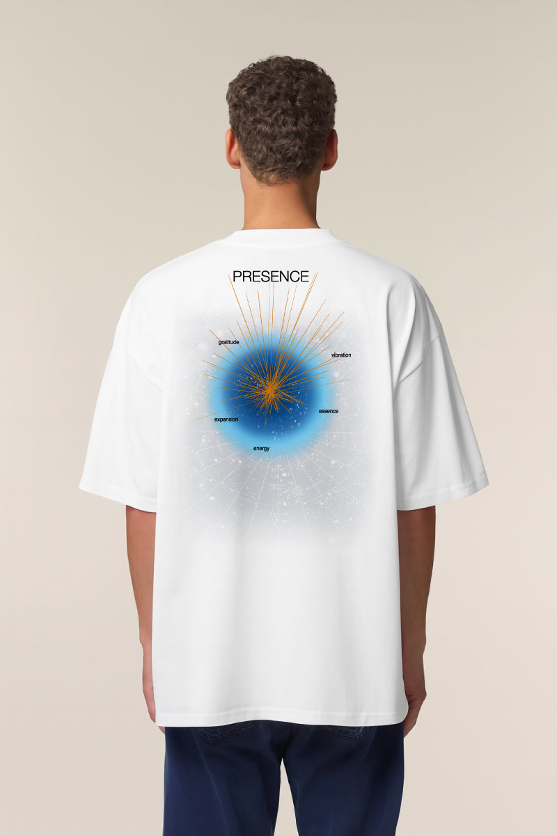 camiseta de algodon orgánico unisex oversize