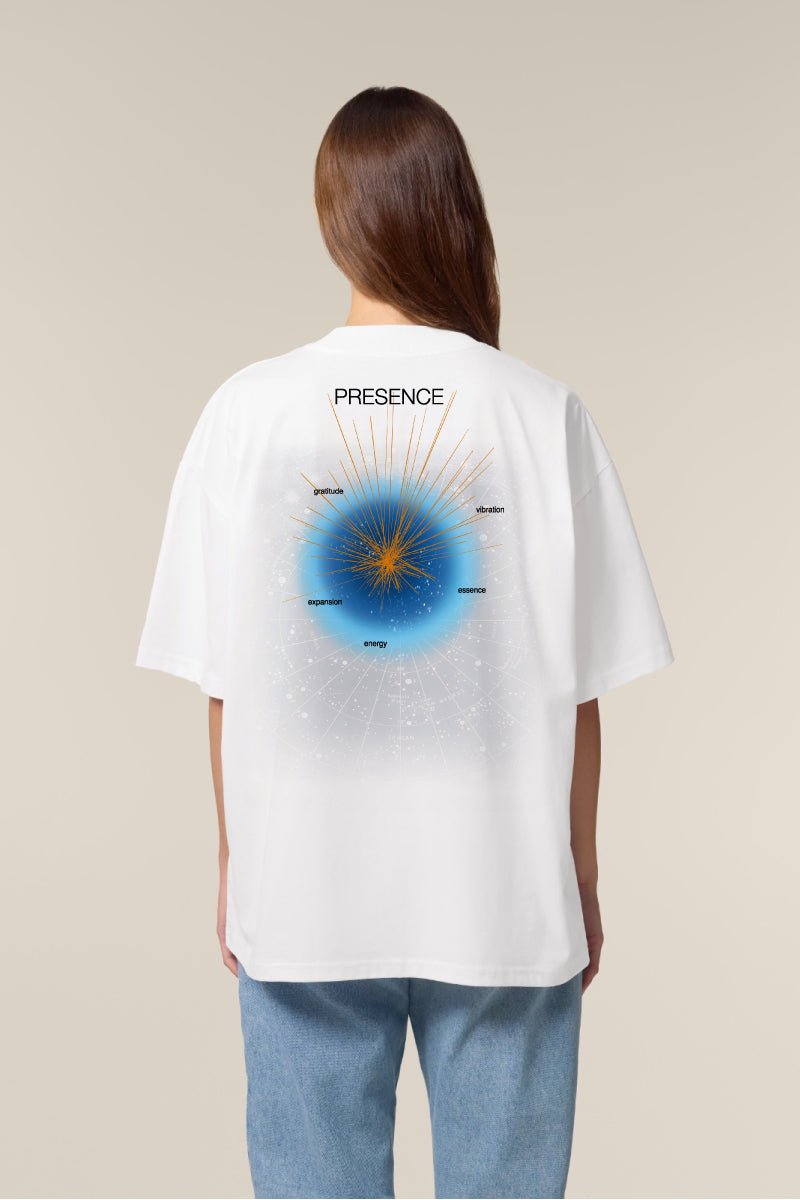 camiseta de algodon orgánico unisex oversize